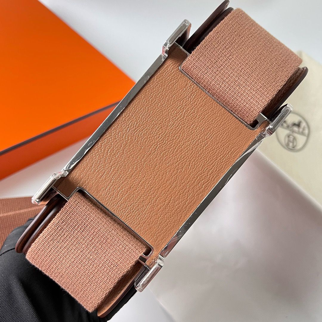 Hermes Geta Handmade Bag In Quebracho Chevre Mysore Leather - Image 6