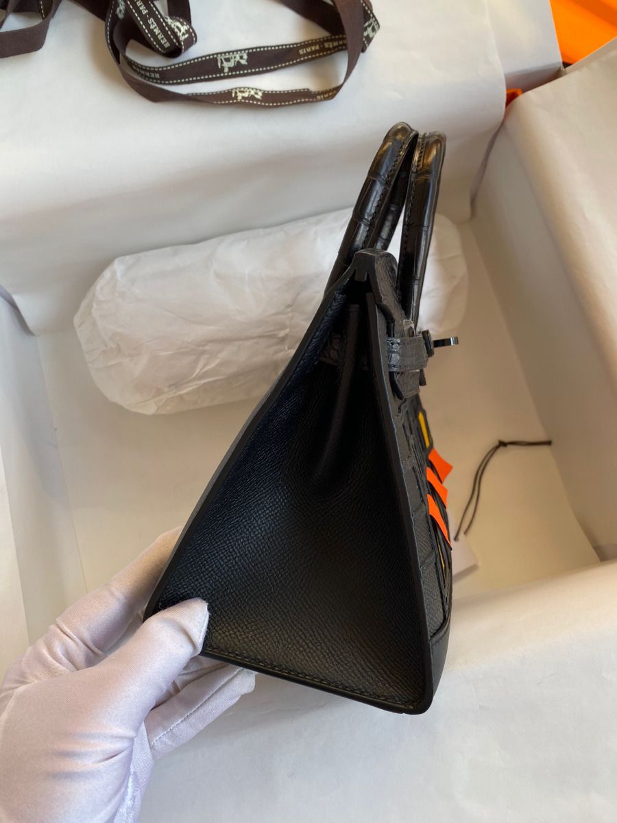 Hermes So Black Midnight Faubourg Birkin 20 Sellier Limited Edition Bag - Image 4