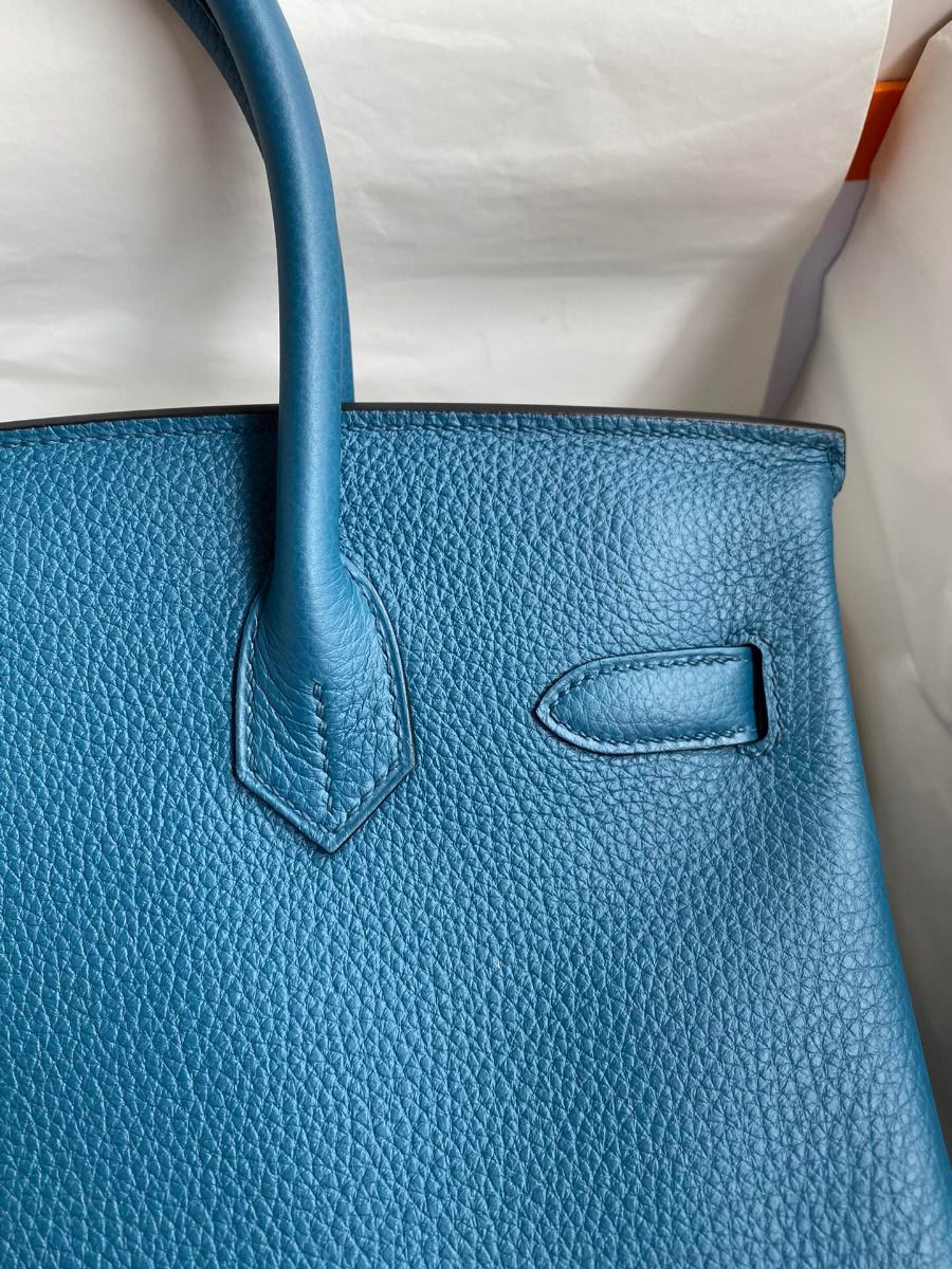 Hermes Birkin 30 Retourne Handmade Bag In Colvert Clemence Leather - Image 5