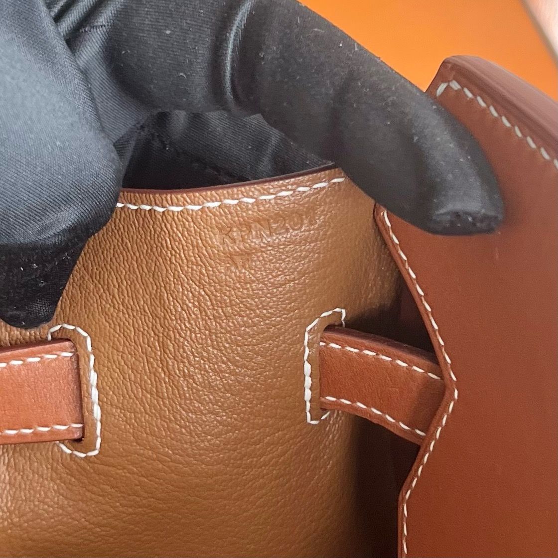 Hermes Birkin 35 Retourne Handmade Bag in Barenia Calfskin - Image 10