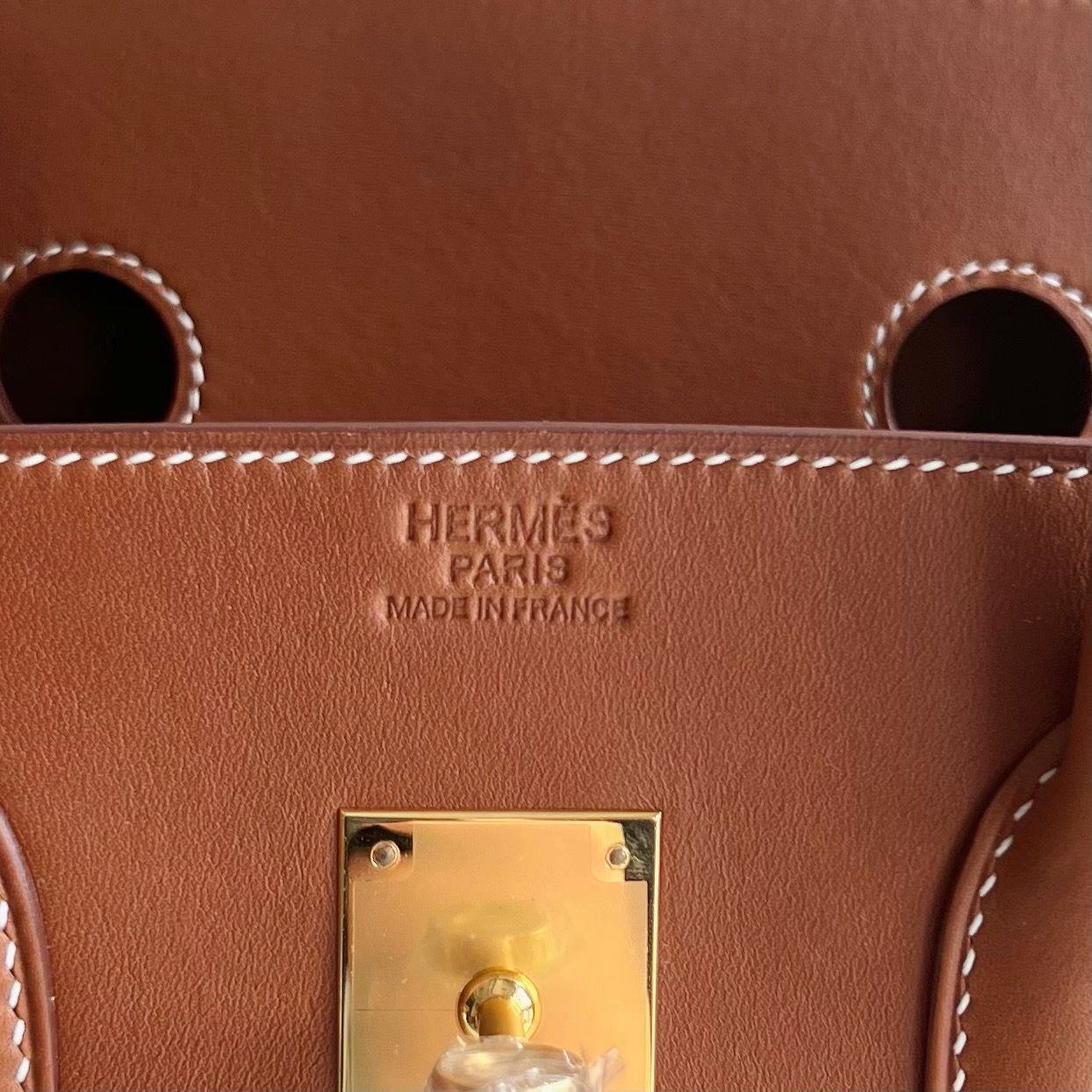 Hermes Birkin 35 Retourne Handmade Bag in Barenia Calfskin - Image 4