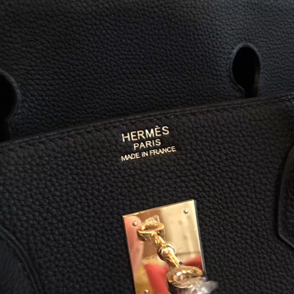 Hermes Birkin 40 Handmade Bag In Black Clemence Leather - Image 8