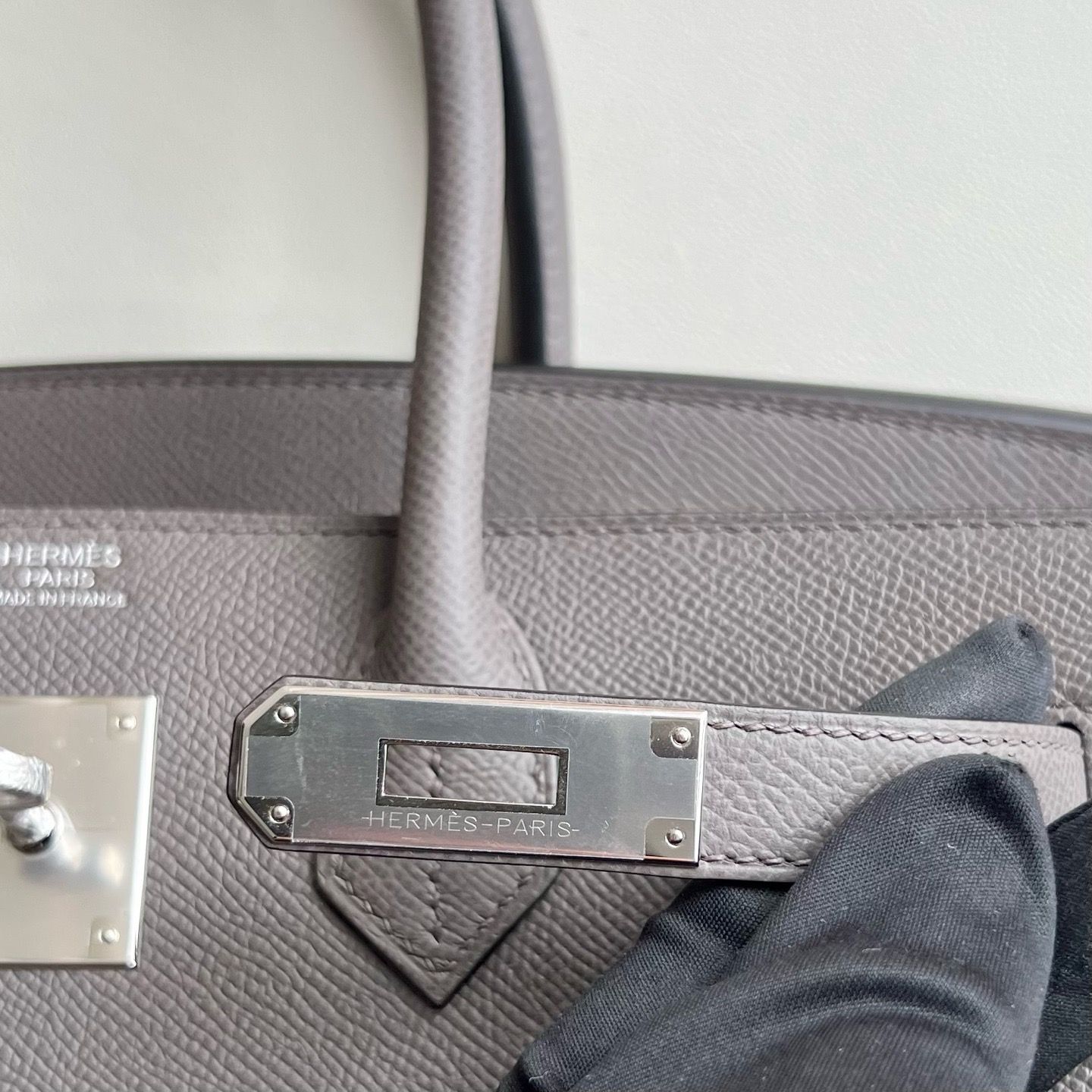 Hermes Birkin 30 Sellier Handmade Bag in Etain Epsom Calfskin - Image 9