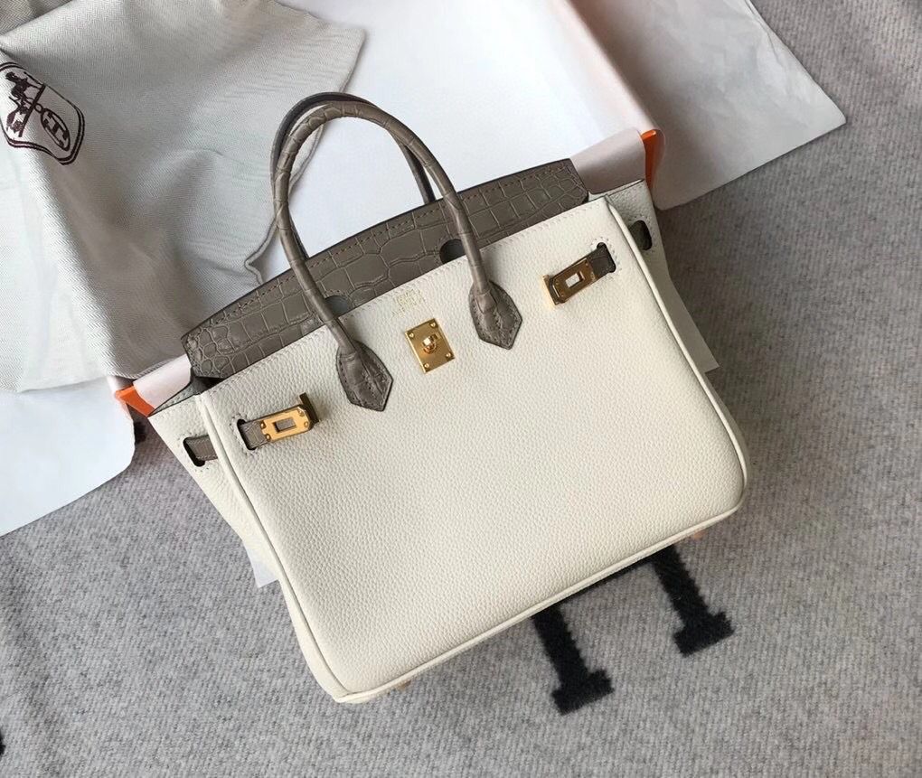 Hermes Touch Birkin 25cm Limited Edition White Bag - Image 5