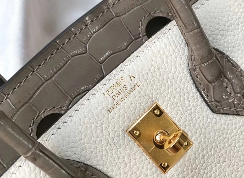 Hermes Touch Birkin 25cm Limited Edition White Bag - Image 6