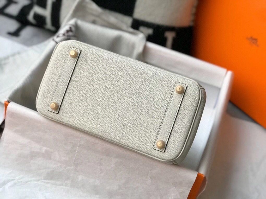Hermes Touch Birkin 25cm Limited Edition White Bag - Image 7