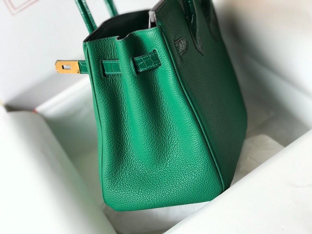 Hermes Touch Birkin 30cm Limited Edition Green Bag - Image 5