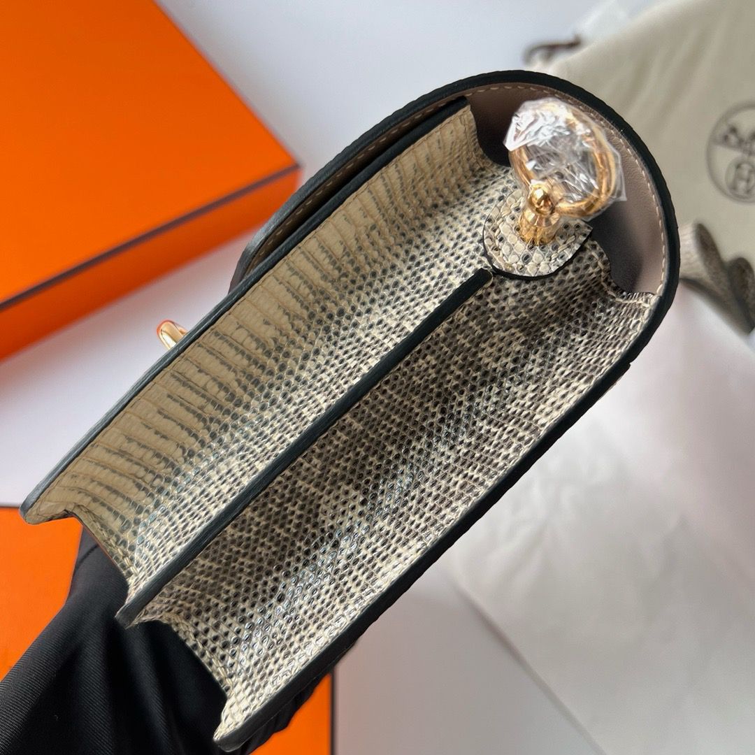 Hermes Roulis Mini 18 Bag in Ombre Lizard Leather - Image 5