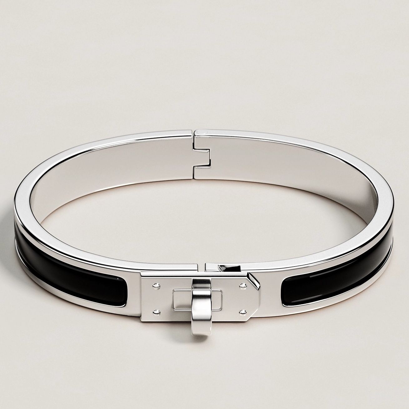 Hermes Black Mini Clic Kelly Bracelet - Image 4