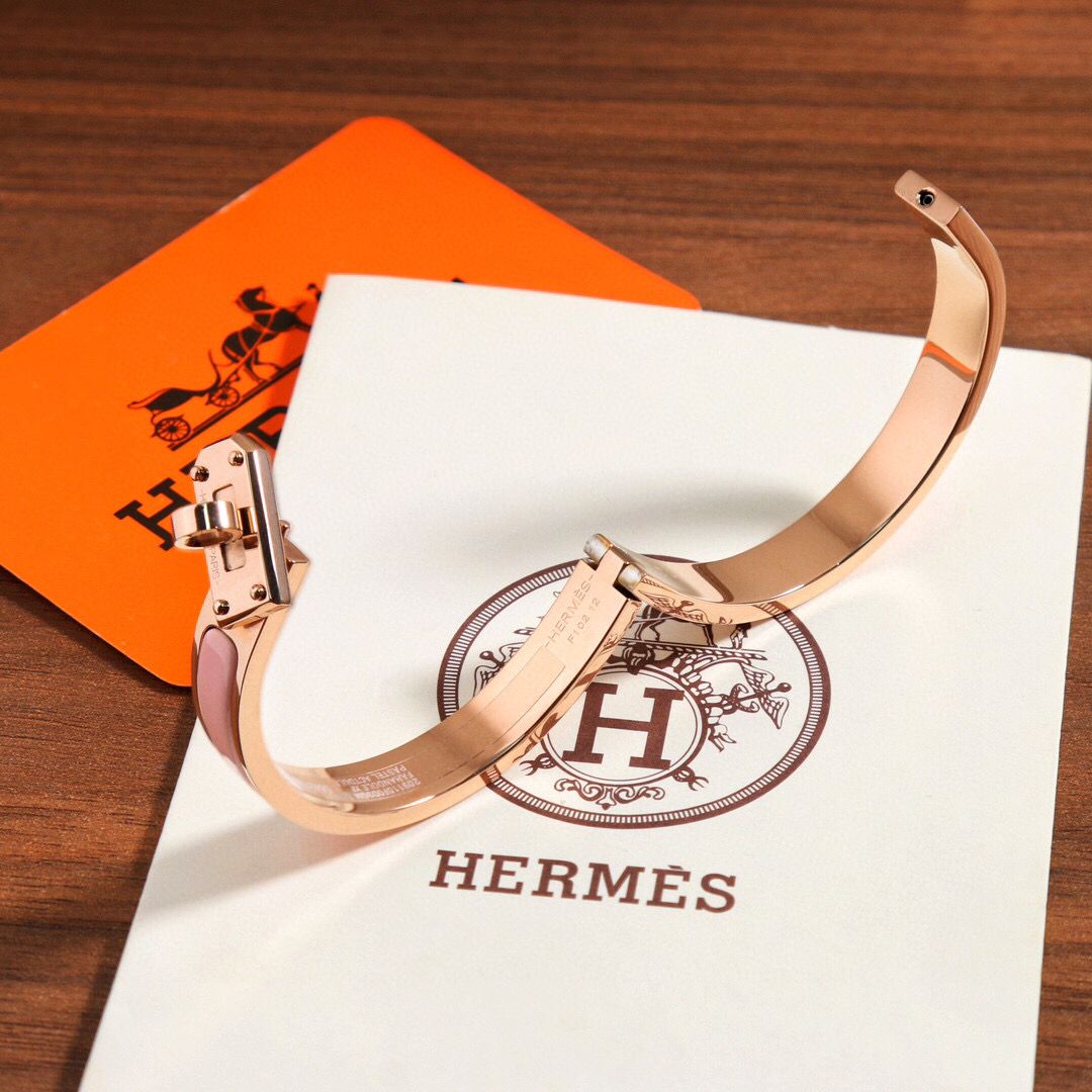 Hermes Pink Mini Clic Kelly Bracelet - Image 7