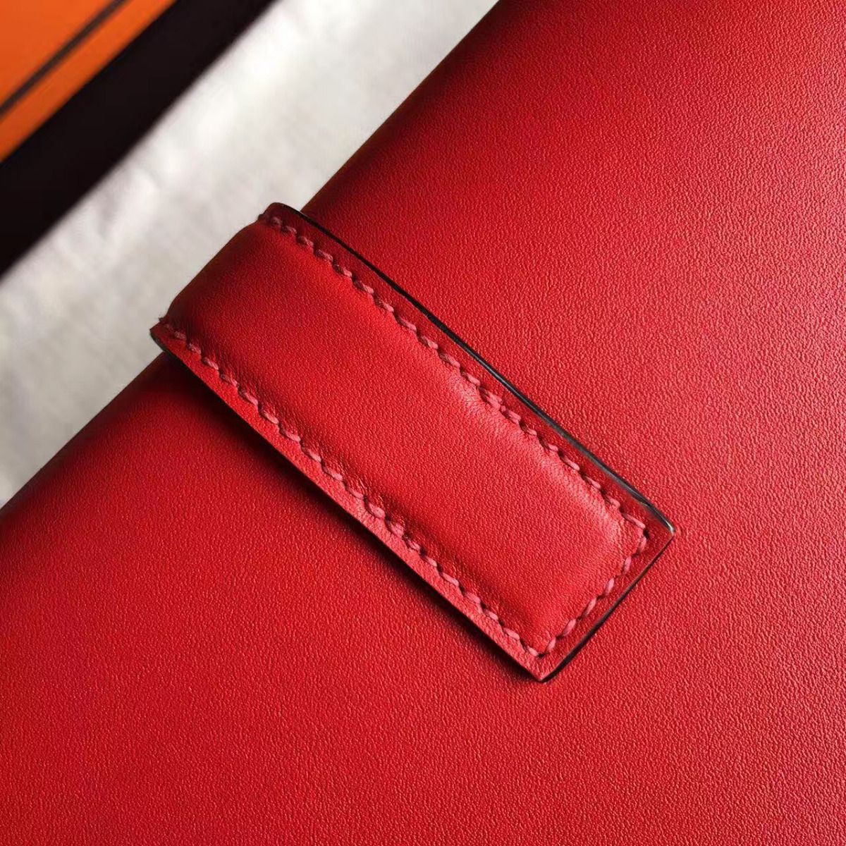 Hermes Jige Elan 29 Clutch In Red Swift Calfskin - Image 5