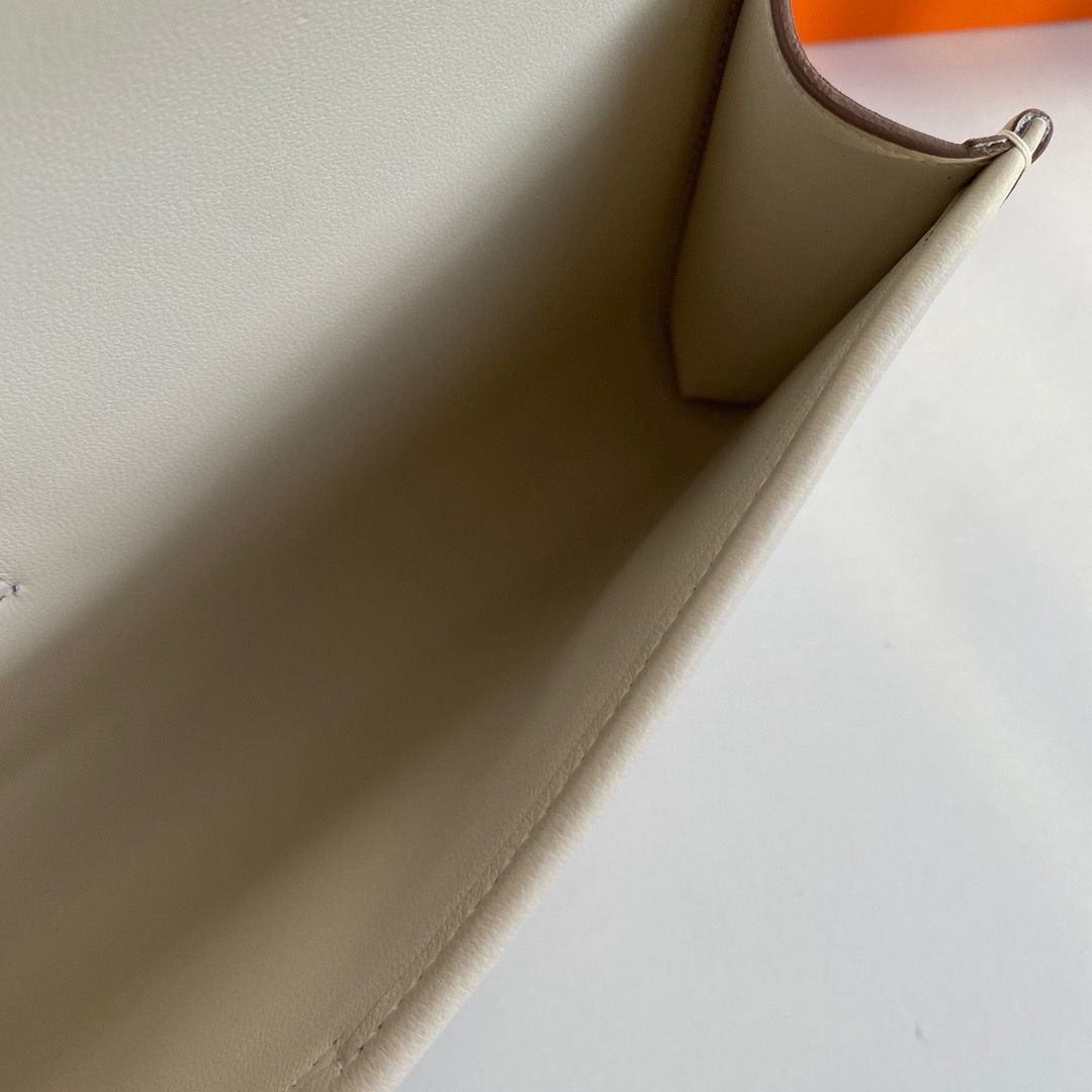 Hermes Jige Elan 29 Clutch Bag In Craie Swift Calfskin - Image 9