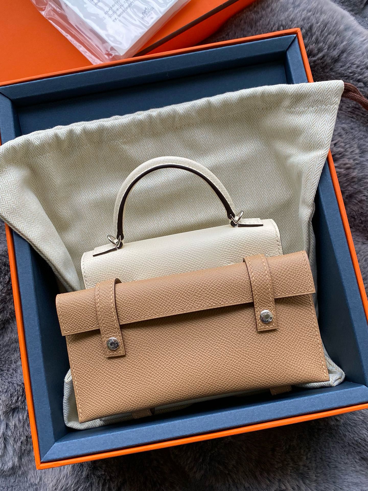 Hermes Kelly Doll Picto Bag in Nata Epsom Calfskin - Image 9