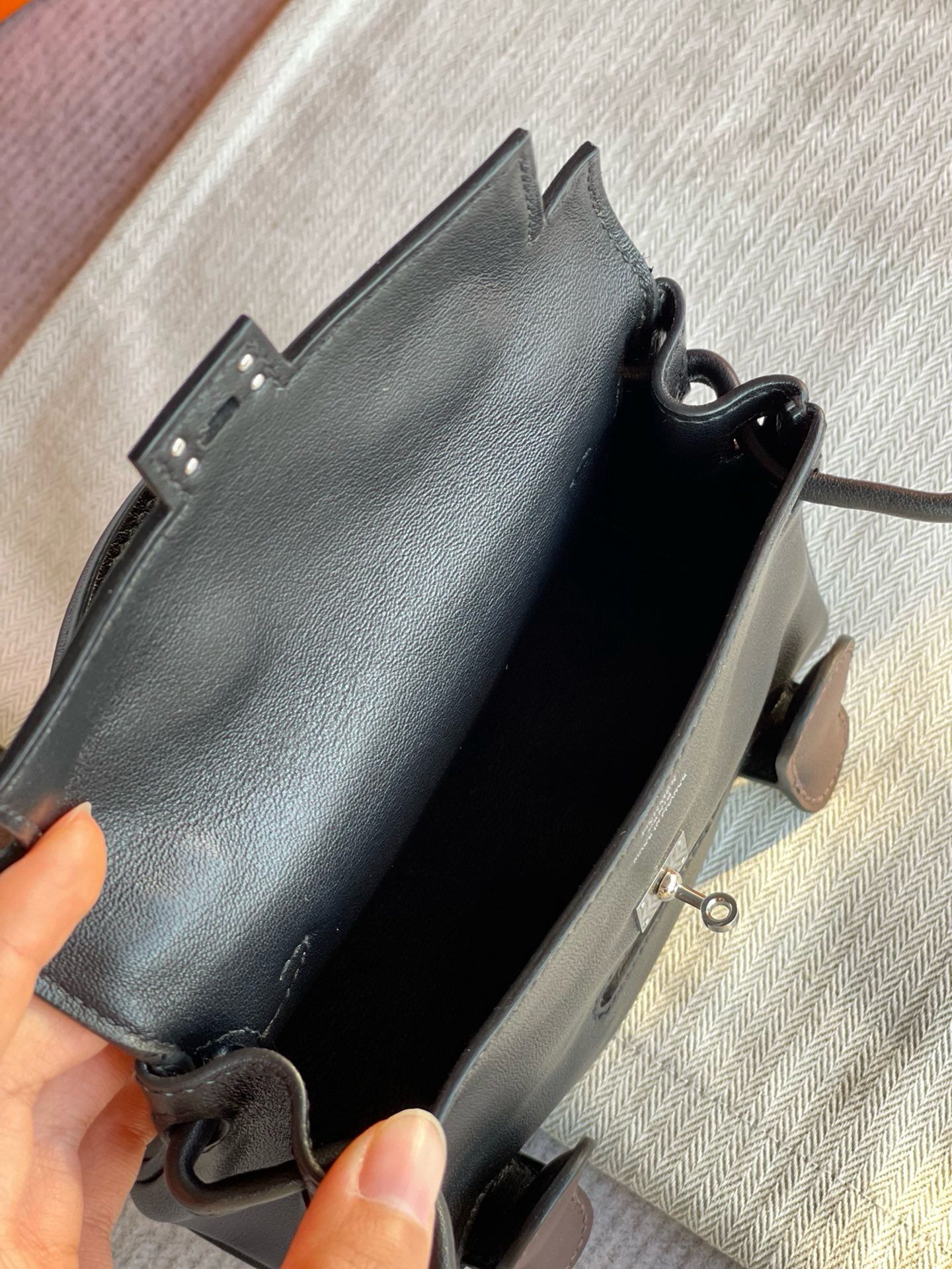 Hermes Kelly Doll Quelle Idole Bag in Black Swift Calfskin - Image 11