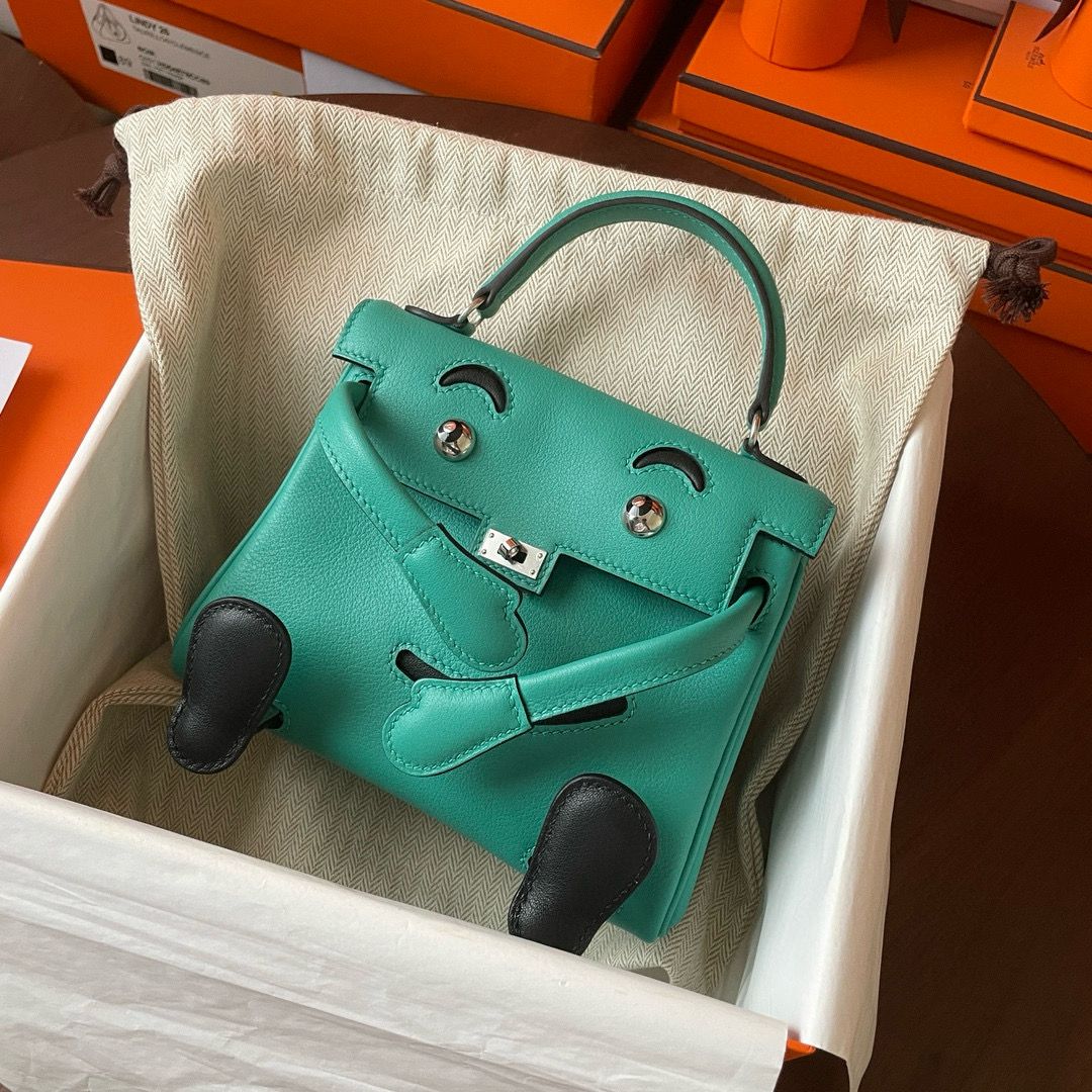 Hermes Kelly Doll Quelle Idole Bag in Vert Verone Swift Calfskin - Image 3