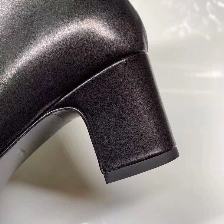 Hermes Black Calfskin Power Low Boot - Image 8