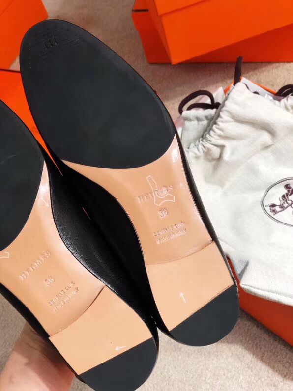 Hermes Royal Loafers In Black Calfksin - Image 9