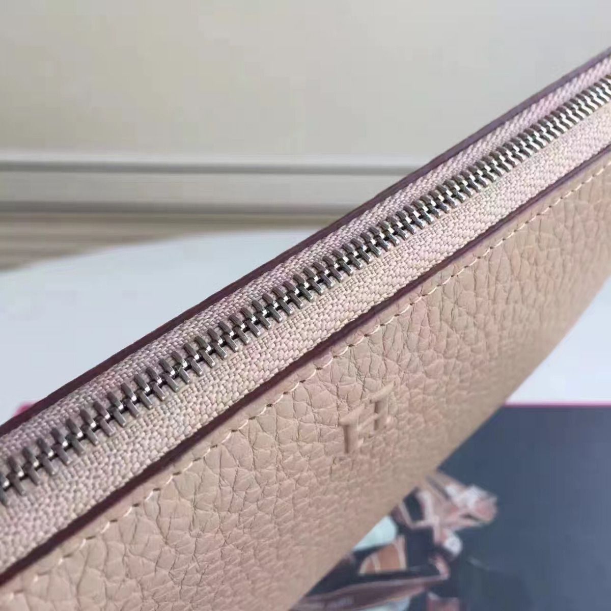 Hermes Grey Clemence Azap Zipped Wallet - Image 4