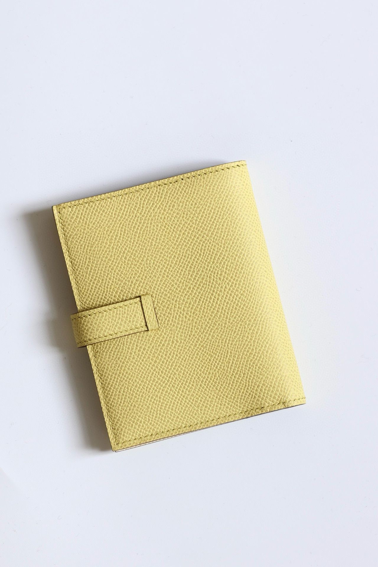 Hermes Bearn Compact Handmade Wallet in Jaune Poussin Epsom Calfskin - Image 10