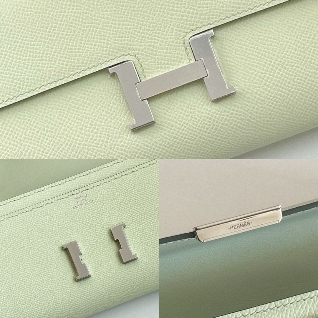 Hermes Constance To Go Wallet in Vert Fizz Epsom Calfskin - Image 10