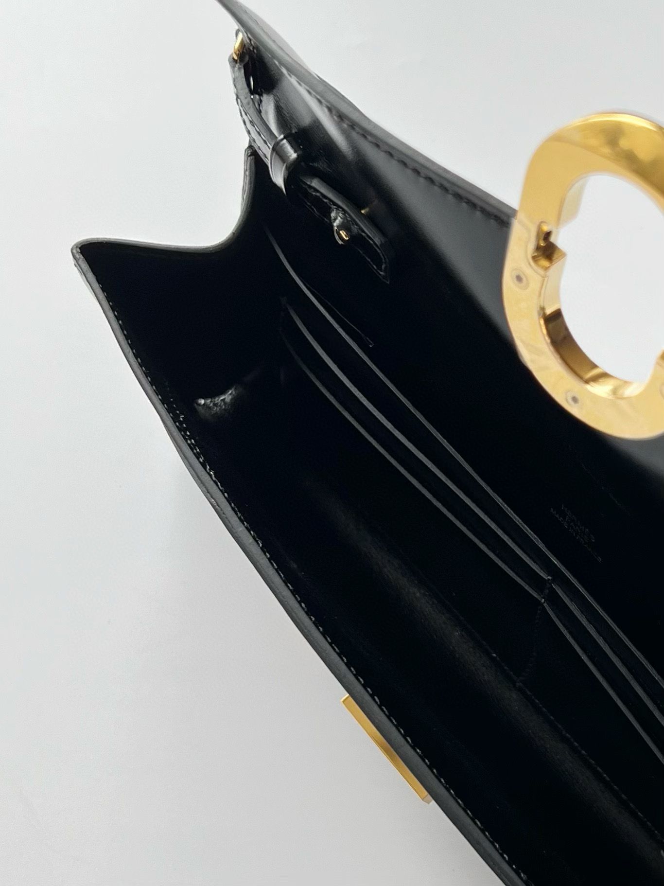 Hermes Maillon To Go Wallet in Black Box Calfskin - Image 7