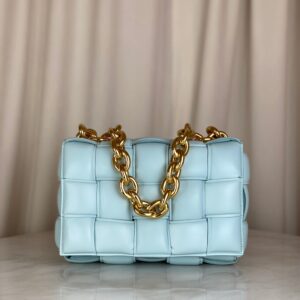 Bottega Veneta Light Blue The Chain Cassette Crossbody Bag
