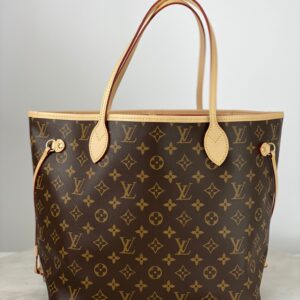 Louis Vuitton Monogram Neverfull MM Shoulder Bag W/ Pouch