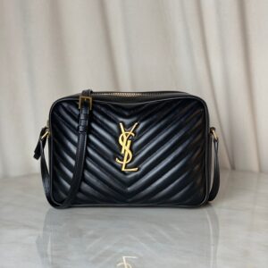 YSL Black Lou Camera Crossbody Bag