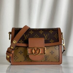 Louis Vuitton Monogram Reverse Mini Dauphin Crossbody Bag