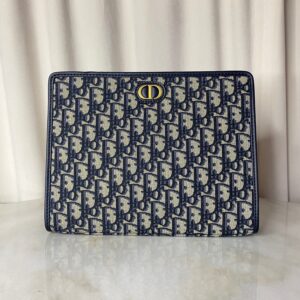 Christian Dior Blue Montaigne Pouch