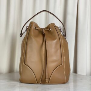 Prada Camel Bucket Shoulder Bag