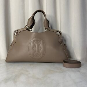 Cartier Beige Marcello De Cartier Top Handle Bag
