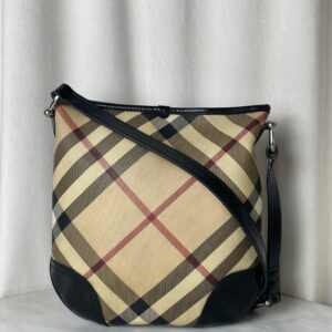 Burberry Nova Check Black Crossbody Bag