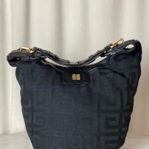Givenchy Black GG Hobo Shoulder Bag