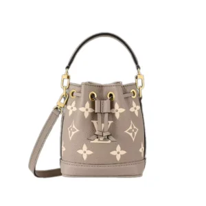 Nano Noé Bicolor Monogram Empreinte Leather - ReplicaBags.is