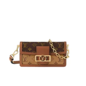 Dauphine East West Monogram Reverse Brown - Repbags.is