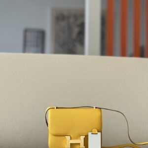 Constance 19 Epsom Jaune Amber(9D) Gold Hardware