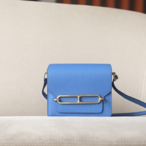 Roulis Mini Evercolor Bleu Hydra (T7) Gold Hardware