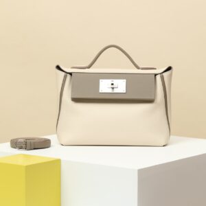 2424 Mini 21 Evercolor And Swift Craie (10) And Gris Asphalte(M8)Palladium Hardware